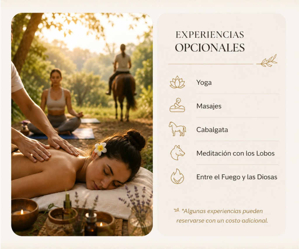 Retiro Mujeres Experiencias opcionales